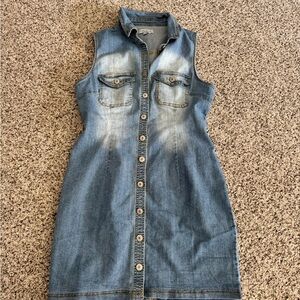 Love Tree Blue Denim Mini Dress
